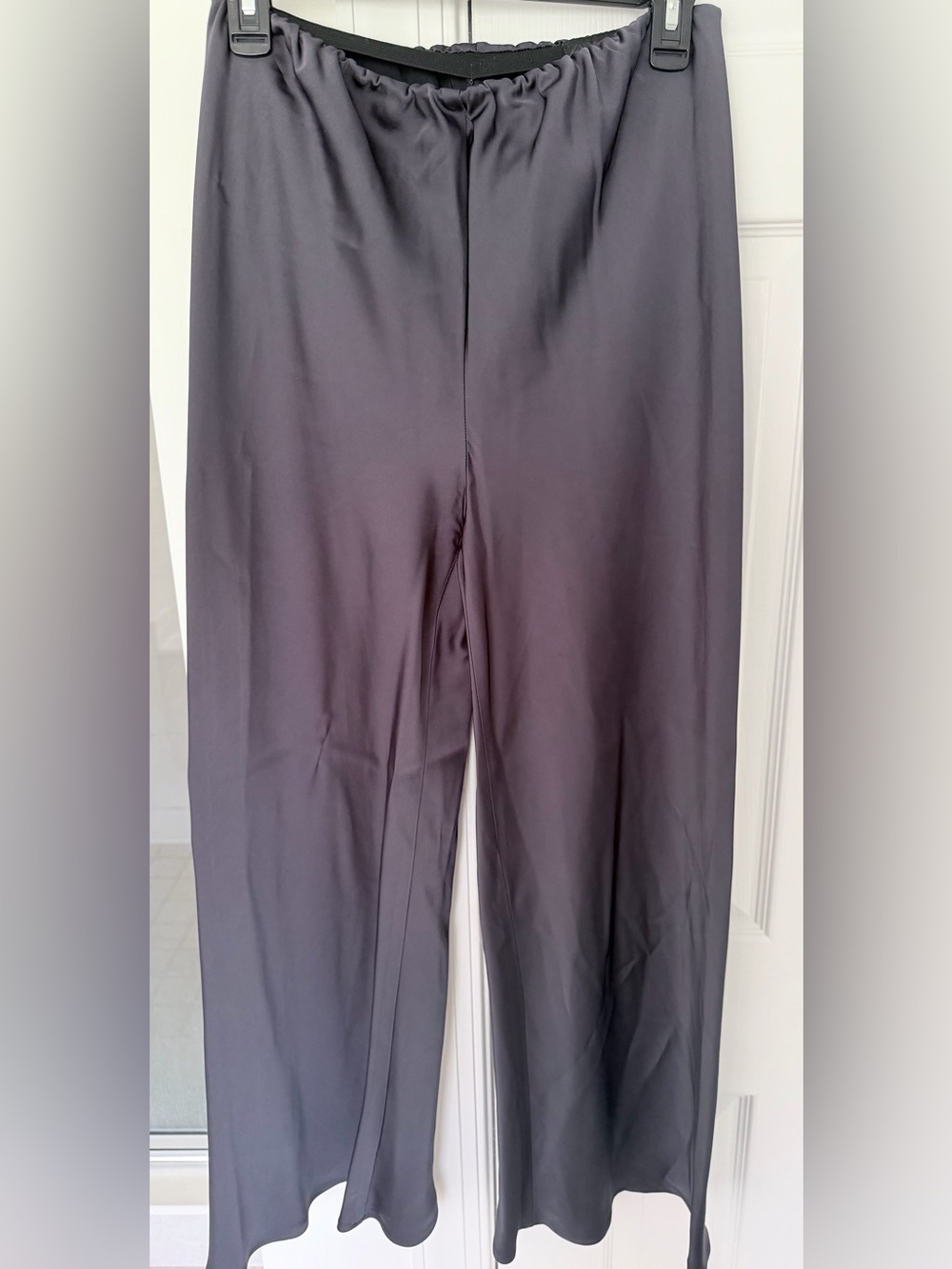 Zara Satin Navy Pants- Size Small